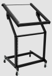 Rack Stand 12U/10U adjustable on Wheels