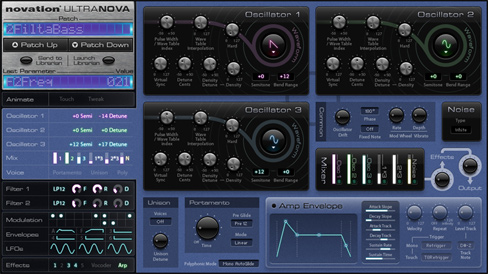 Novation Ultranova Synth Edit - Szoftver