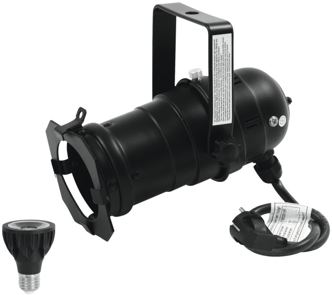 Eurolite  Set PAR-20 Spot bk + PAR-20 230V COB 6W E-27 LED 1800-3000K dim2cald