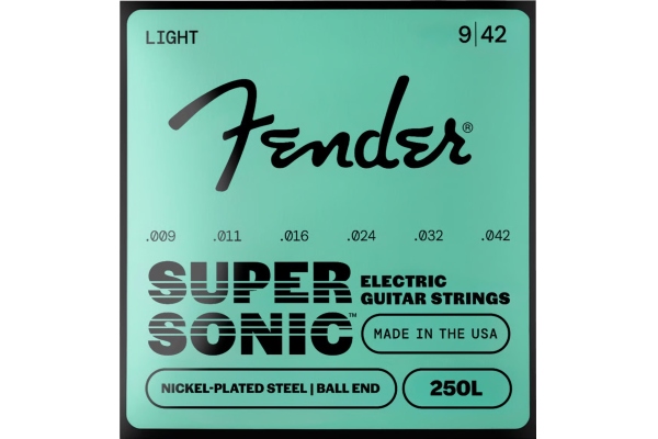 Fender Super 250L NPS 009-042 - 3-Pack