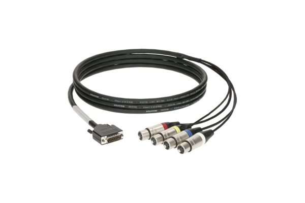 Klotz CATLink RACK 4-channel breakout loomD-Sub 15p M - 4x XLR 5p F - 0.6 m