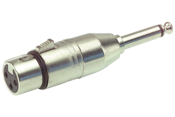 Gewa Adaptor- XLR(f) - 6.3 mm mono jack plug Gewa Adaptor- XLR(f) - 6.3 mm mono jack plug