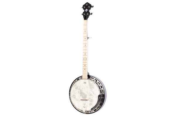 Raven Series Banjo 5 String Lefty - Transparent Charcoal + Gigbag