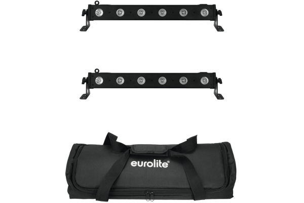 Set 2x LED BAR-6 QCL RGBA + Soft Bag