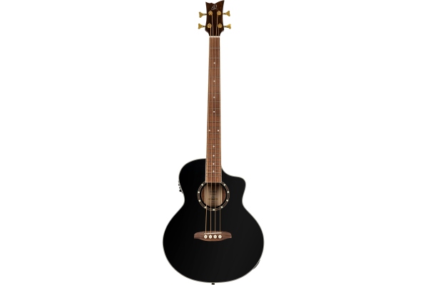 Ortega Deep Series 8 Bass 4 String - Gloss Black - Mahogany / Spruce