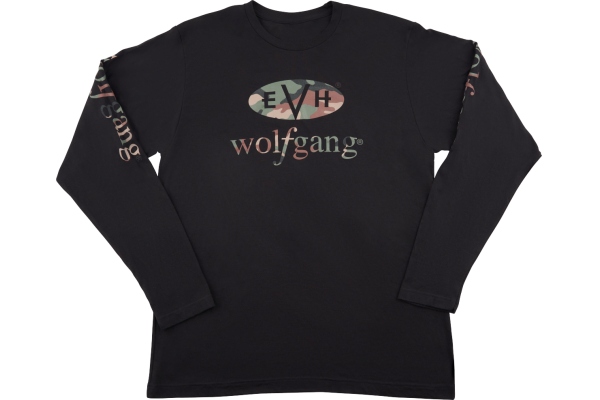 EVH Wolfgang Camo Long Sleeve T-Shirt Black S