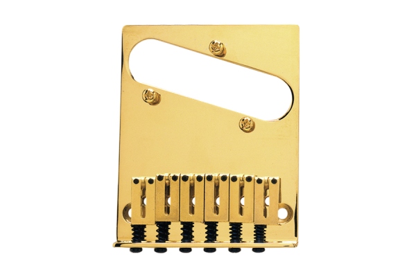 6-Saddle American Series Telecaster Bridge Assembly (Gold)