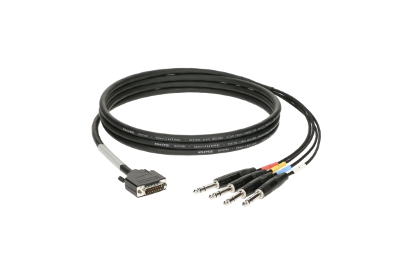 CATLink RACK 4-channel breakout loomD-Sub 15p M - 4x TRS 3p M - 1.5 m
