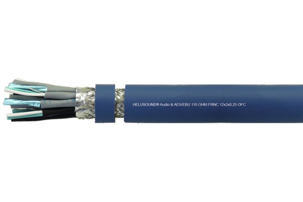 Audiocable 12x2x0.25 AES/EBU 100m
