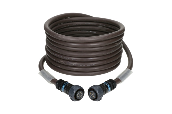 Klotz 8x 4.0 mm² speaker cable eXtreme PVCPA-COM® 8p F/F with ring - 2x transparent - 10 m