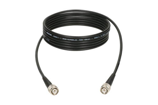 flexible 50 ohms coax cable - RG58C/Uwith TNC plugs by Damar & Hagen - 3 m