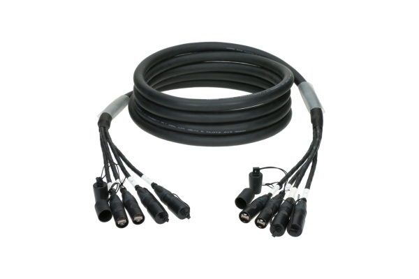 flexible 4-fold MultiCAT network cableCAT7 (S/FTP) / etherCON - etherCON - 80 m