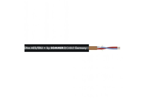 Sommer Cable Microphone cable AES/EBU 2x0.14 BK SC-Micro-Stage