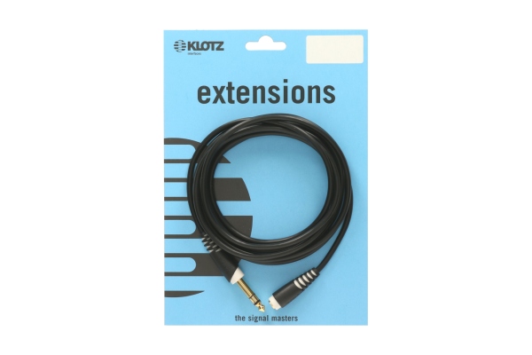 lightweight headphone extension TRS 6.3 mm - TRS socket 3.5 mm - 6 m