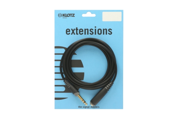 lightweight headphone extension TRS 6.3 mm - TRS socket 6.3 mm - 3 m