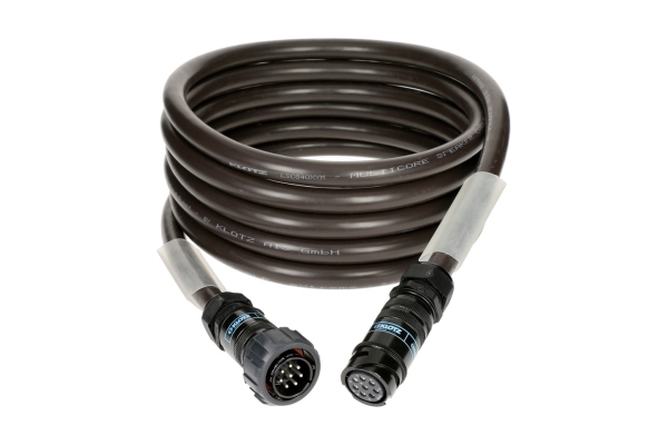 8x 4.0 mm² speaker extension eXtreme PVCPA-COM® 8p F/M - M with ring - 2x transparent - 35 m
