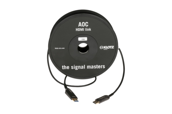 HDMI 2.0 AOC Link - active optical cable with detachable HDMI-A to HDMI-D adapter - 20 m