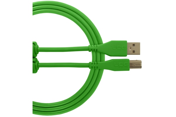 Ultimate Audio Cable USB 2.0 A-B Straight 1m - Green