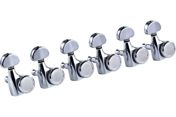 Locking machines with plain wheel, 6 in line - Chrome