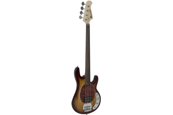 MM-501 E-Bass, fretless, tobacco