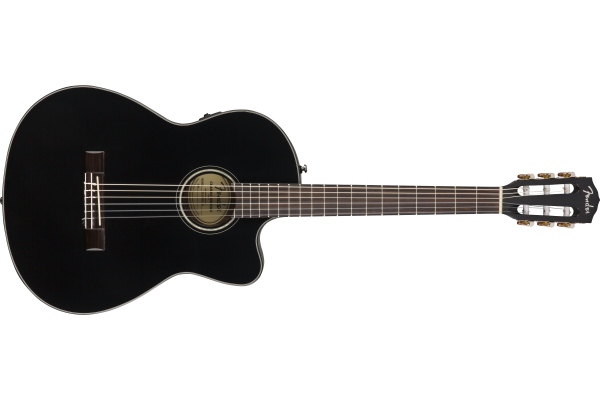 Fender CN-140SCE Nylon BK W/Case