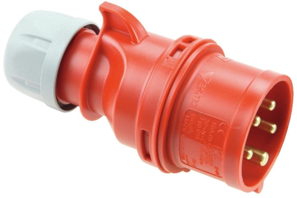 PC ELECTRIC CEE Plug 16A 5pin rd