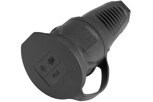 PC ELECTRIC Safety Connector Rubber bk/bu