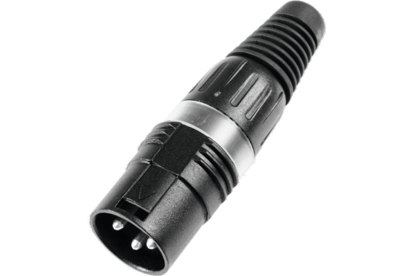 XLR plug 3pin HI-X3CM-BLK