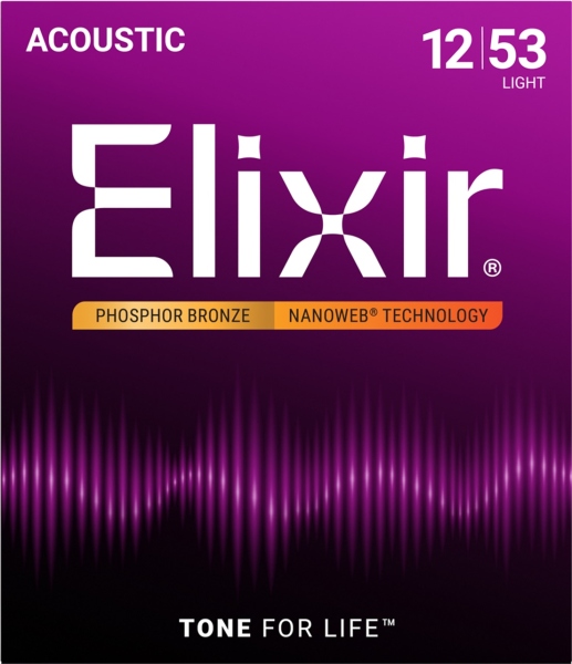 Elixir Nanoweb Acoustic Ph Bronze Light 16052