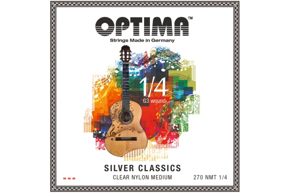 Corzi chitara clasica SILVER CLASSICS chitara copii Set 1/4