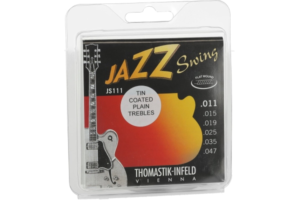 Jazz Swing Series Nickel Flat Wound Set 011 flatwound tin plated