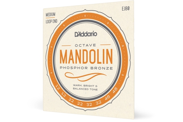 Daddario EJ80 PB Octave Mandolin Medium 12-46 Daddario EJ80 PB Octave Mandolin Medium 12-46