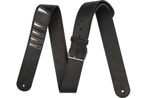 Jackson Shark Fin Leather Strap Black and White 2