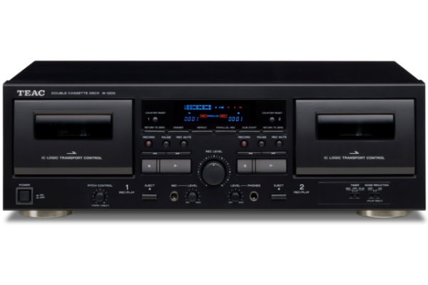 Teac W-1200 Double Cassettedeck Black Teac W-1200 Double Cassettedeck Black