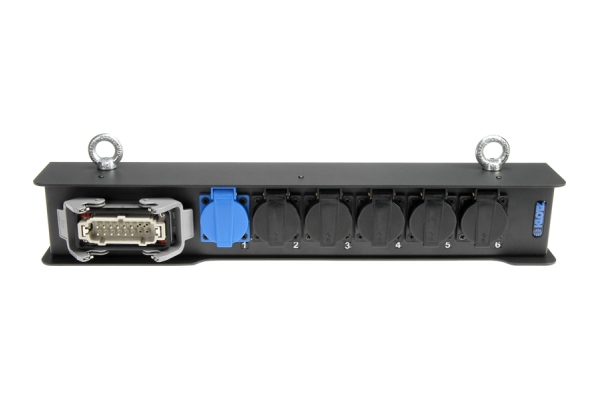 Klotz 6-channel power distribution BOXHAN 16E M - 6x Schuko F