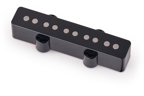  Passive J-Style Bass Pickup, Royal Alnico V, Open Pole Pieces, 5-String, Neck - Black
