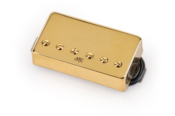  Modern Humbucker Guitar Pickup, Bridge - Gold Cover