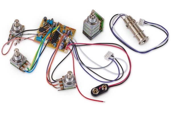 MEC Pickups  60024-09 - Active BEC 3 Electronics For Active Pickups - 9V - (Vol+Bal PP / T / M / B)
