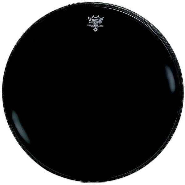 Remo Faţă tobă Powerstroke 3 Ebony bass drum 24
