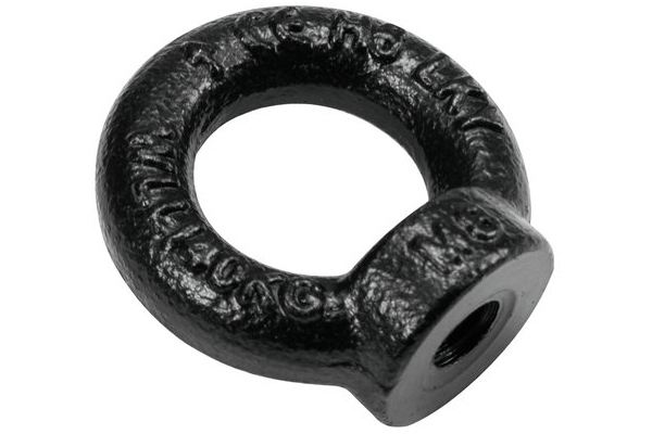 SafeCase Ring Nut M8 black galvanized DIN 582