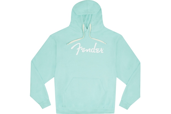 Fender Spaghetti Logo Hoodie Daphne Blue XXL