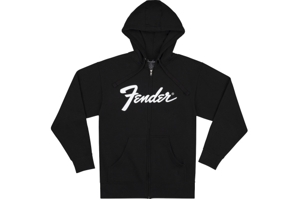 Transition Logo Zip Front Hoodie Black M