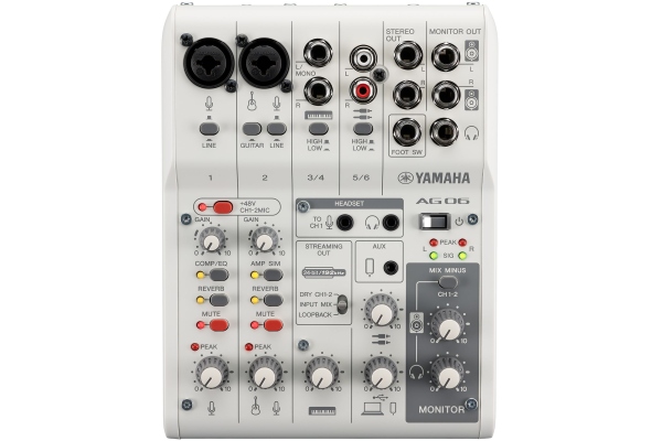 Yamaha AG06 mk2 White Yamaha AG06 mk2 White