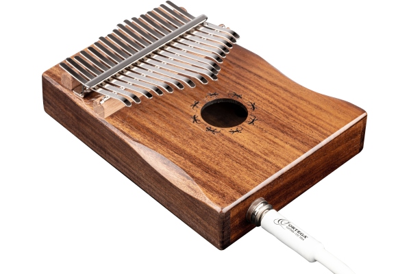 Ortega Lizard Series Kalimba 17 Keys C Major tuning with Pickup - Acacia + deluxe case, cover bag, tuning hammer, polish cloth