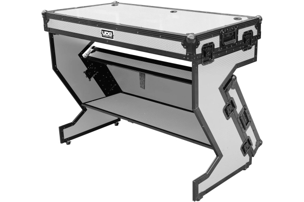 UDG Ultimate Flight Case Portable Z-Style DJ Table Plus - White