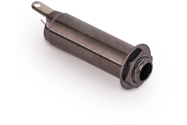 MEC Pickups  Closed Stereo Jack Socket, for Mouning with Jackplates - Black