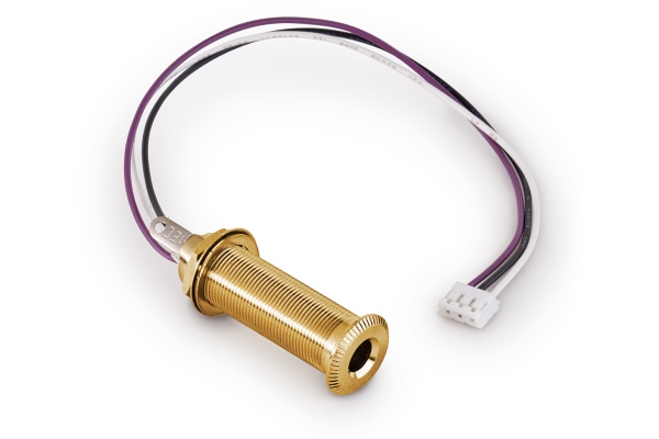  Closed Stereo Jack Socket, for Mounting in Instrument Sides with R4 Connector - Gold