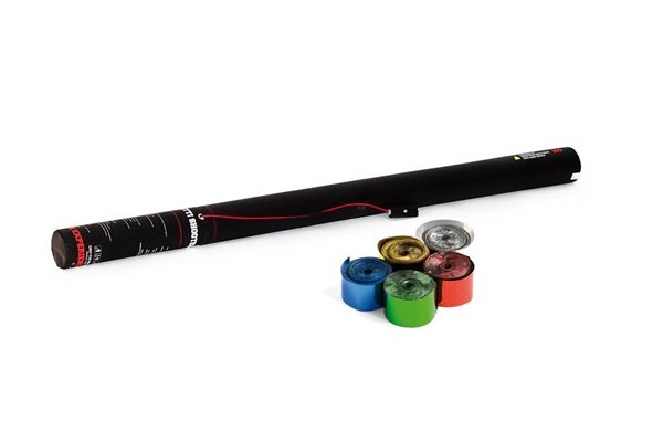 Electric Streamer Cannon 80cm, multicolor metallic