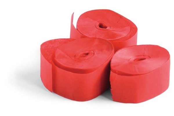 Slowfall Streamers 10mx1.5cm, red, 32x