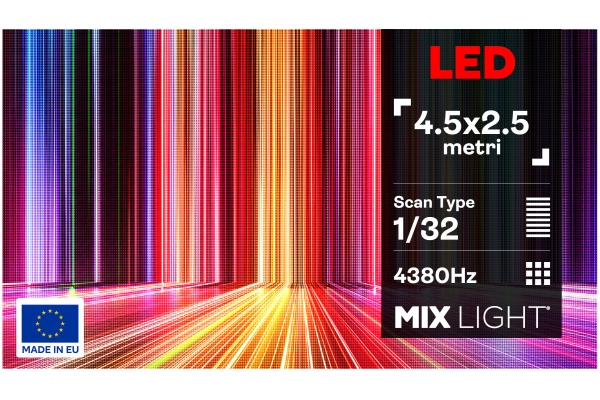 Mixlight Ecran LED 4.5m x 2.5m Interior P2.5